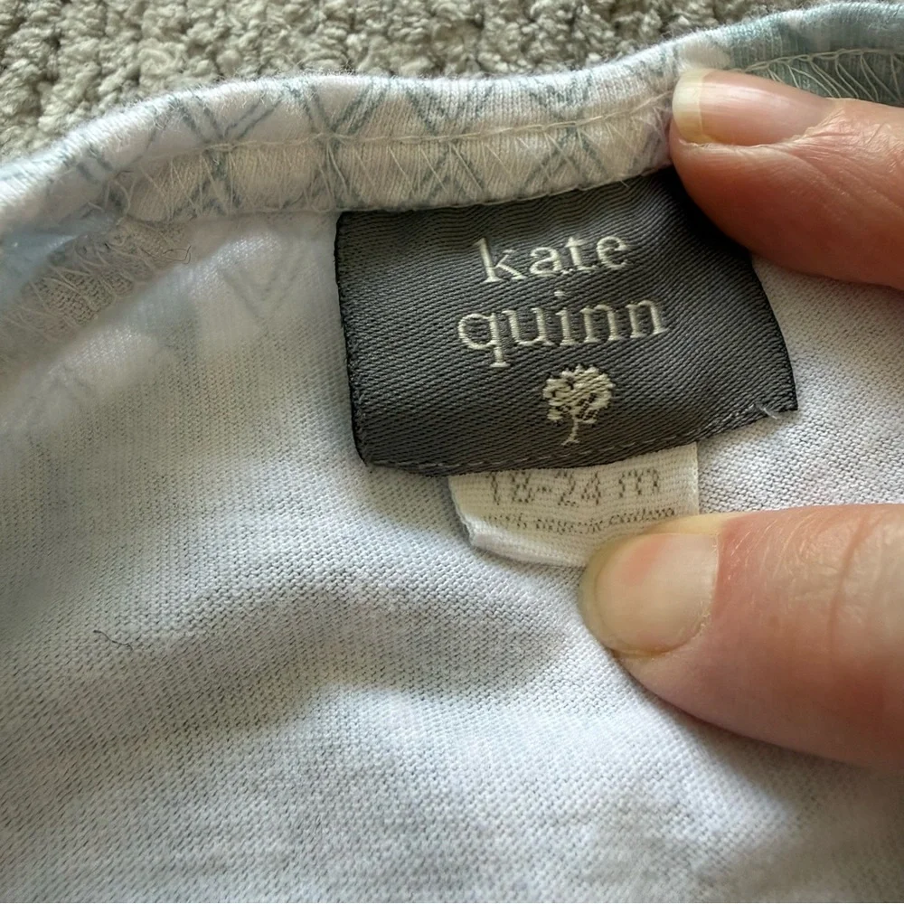 Kate Quinn Organic Cotton Fox Print Kimono‎ Bodysuit 18-24M